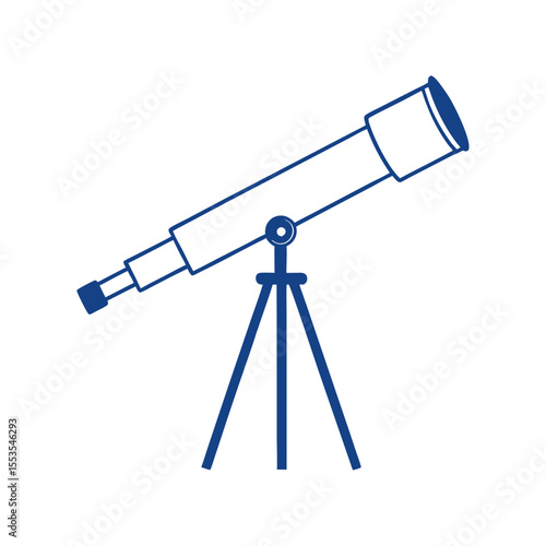 Telescope vintage vector sketch vector illustration