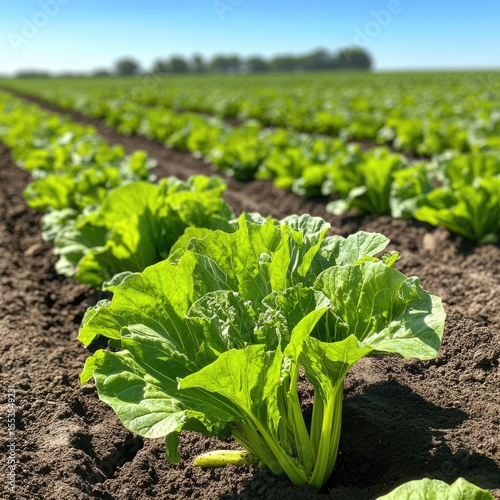 Wallpaper Mural Green Cabbage Plants Growing in Field Torontodigital.ca