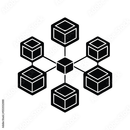 Illustration of a blockchain network and distributed data storage design