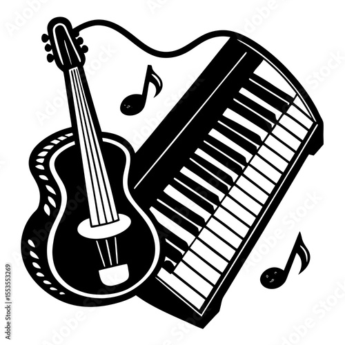 Music Icon Vector | Modern Flat Design Audio Symbol for Apps and Branding