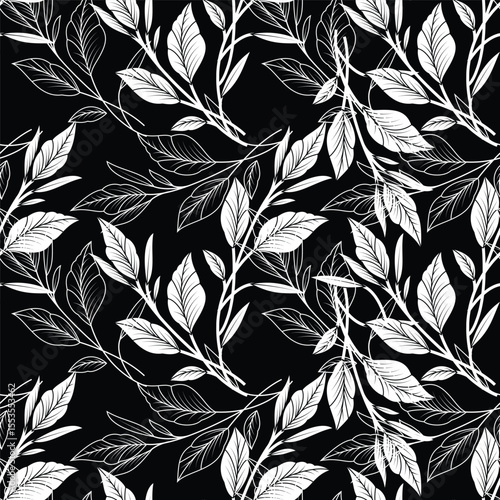 monochrome abstract a solid modern textile design, arrangement with vector, all-over seamless paisleys pattern with and tone color illustration digital image printing factory