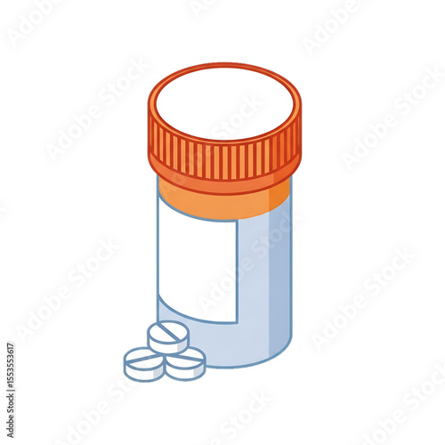 Medicine bottle icon representing pharmaceuticals or prescriptions.