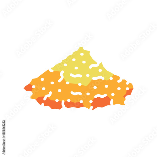 sand color flat icon for digital and print projects. Building materials.
