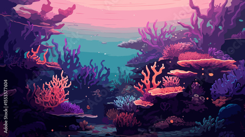 Coral reef illustration