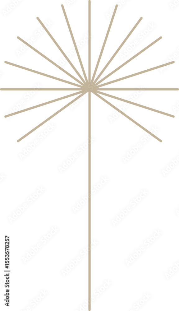 Obraz premium Monoline Tree Design Element