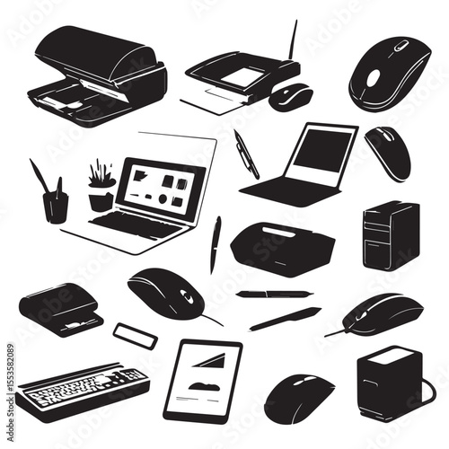 Computer Device Clip Art Set