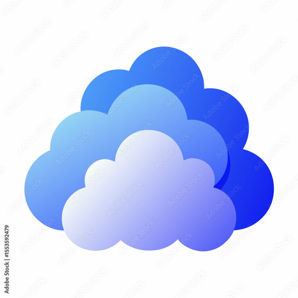 Obraz premium Sky Vectors White Backgrounds