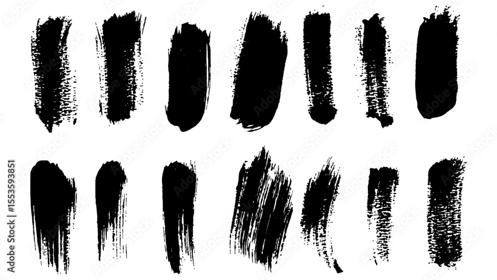 Black brushstrokes on a white background. A collection of various black abstract brush strokes on a white backgroun. perfect for adding an artistic touch to designs, websites, or social media posts. Black brushstrokes on a white background. A collection of various black abstract brush strokes on a white backgroun. perfect for adding an artistic touch to designs, websites, or social media posts.