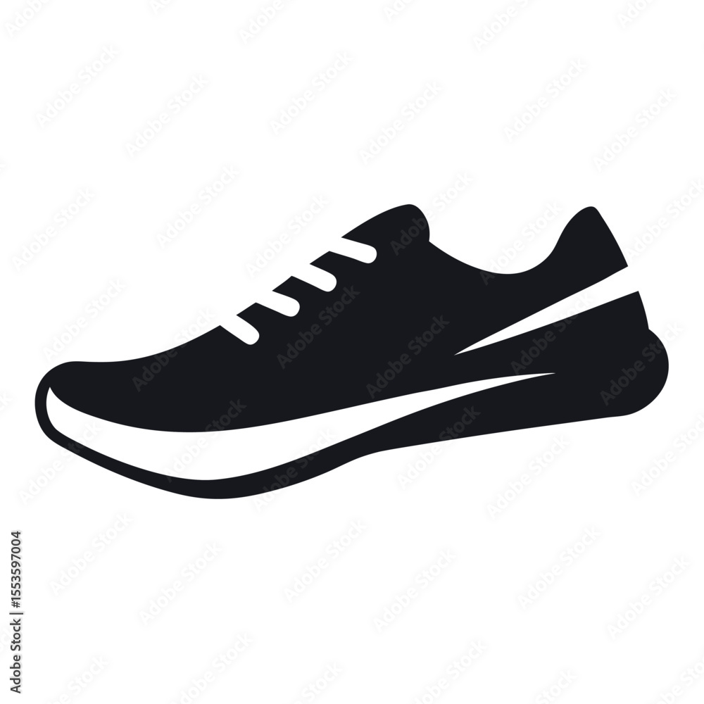 Sport shoes pair isolated on white background for athletic and casual use Sport shoes pair isolated on white background for athletic and casual use