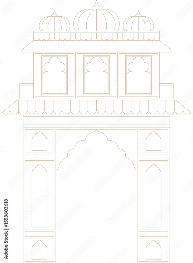 Fototapeta premium Indian Traditional Archway