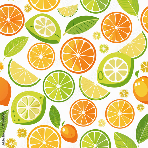 citrus seamless background
