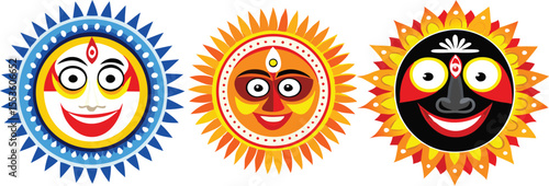 jaganath, boloram, suvodra 3 hidu god