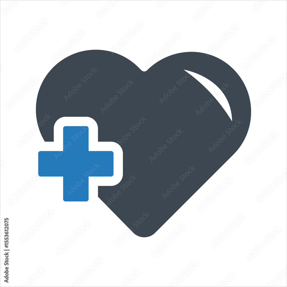 Fototapeta premium Healthcare icon. Hart icon