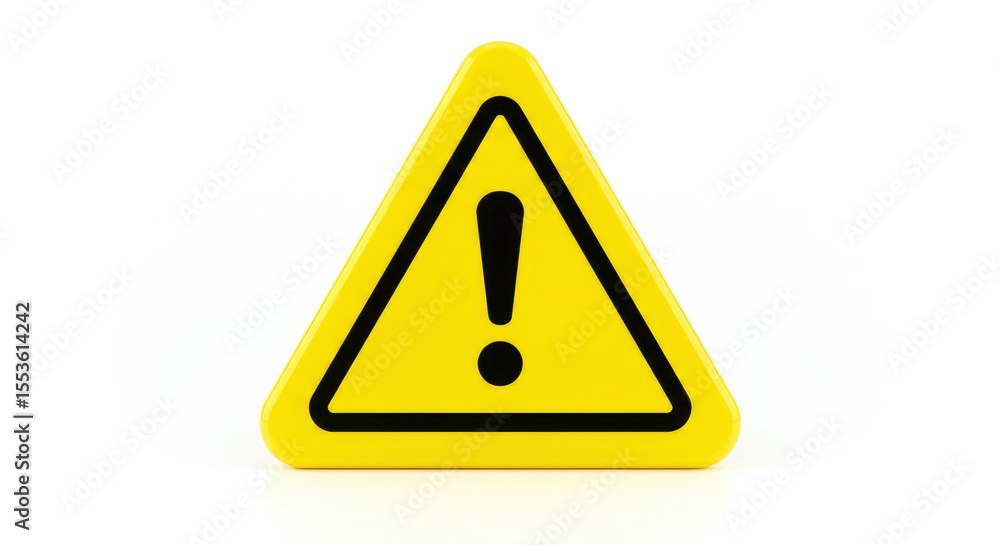 Yellow Triangle Warning Sign Exclamation Mark. Yellow Triangle Warning Sign Exclamation Mark.