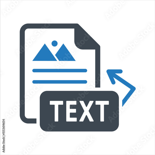 Text to image icon