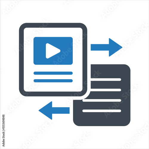 Text to video icon