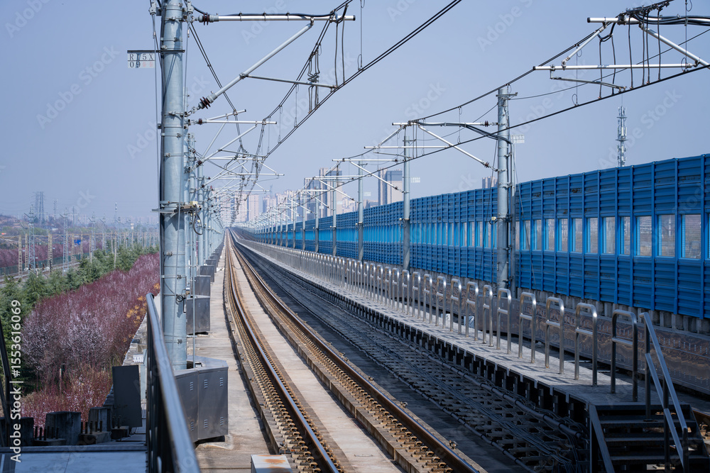 Fototapeta premium train on railway