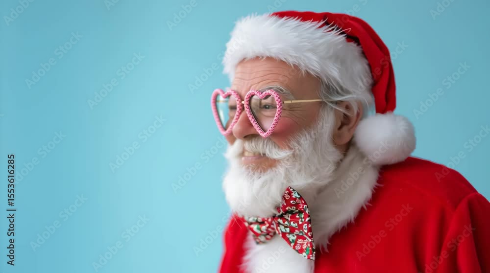 Santa Claus making bubble gum bubble Santa Claus making bubble gum bubble