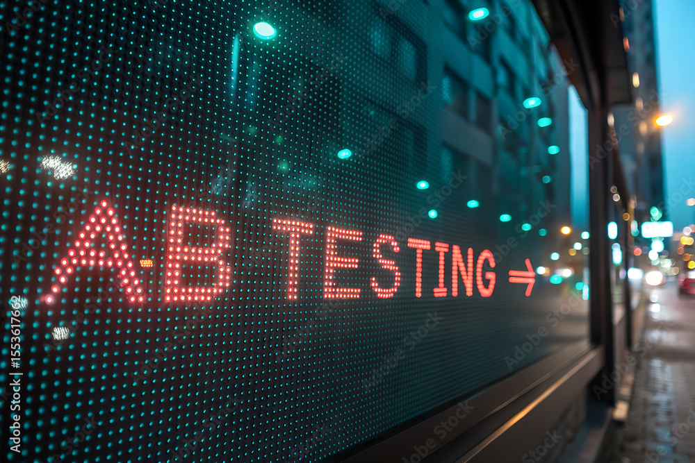 Fototapeta premium A/B Testing Optimizing User Experience Through Data-Driven Decisions