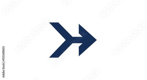 Free Download Abstract Double Arrow Navigation Icon Design. - GFXLoad