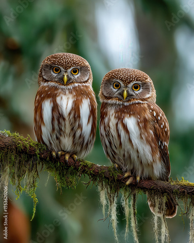 two diminutive owls