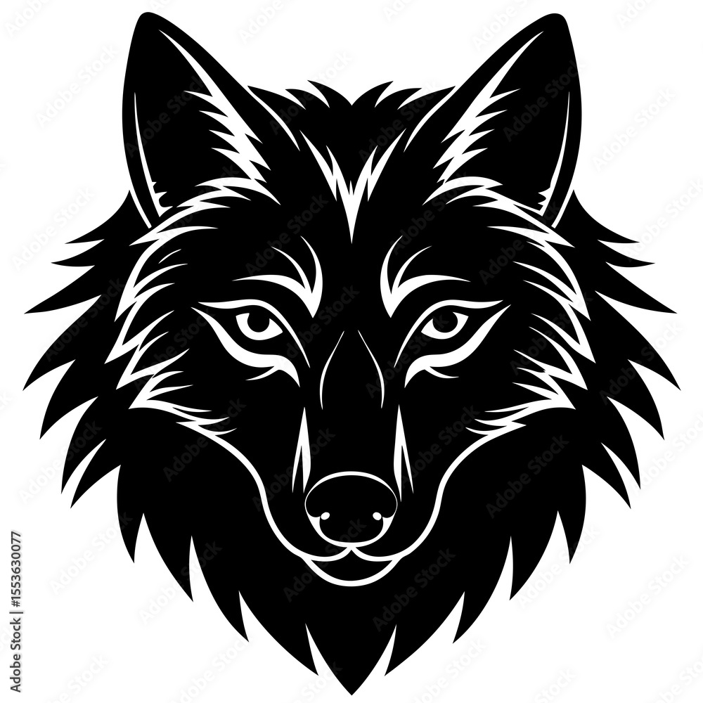 Fototapeta premium vector illustration of a wolf