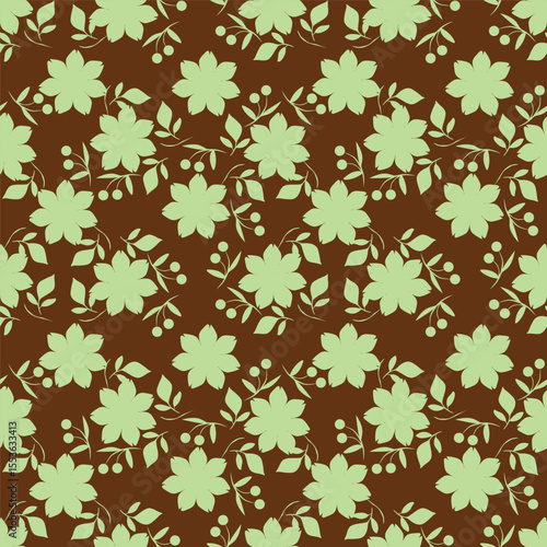 vintage floral seamless pattern. Rich with nostalgia and classic elegance, this pattern evokes the charm of a bygone era for print and textile
