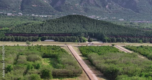 The Mausoleum of the First Qin Emperor in Mount Li