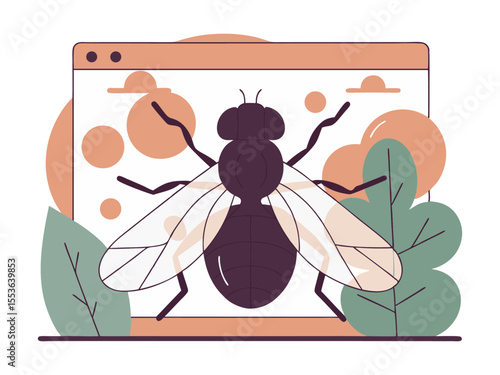 Cute Bumblebee Clipart Vector | Honeybee Mascot Character in Flat Cartoon Style | Insect Pollinator Icon for Nature Design, Spring Decor, Apiculture Concept, Eco-Themed Art
