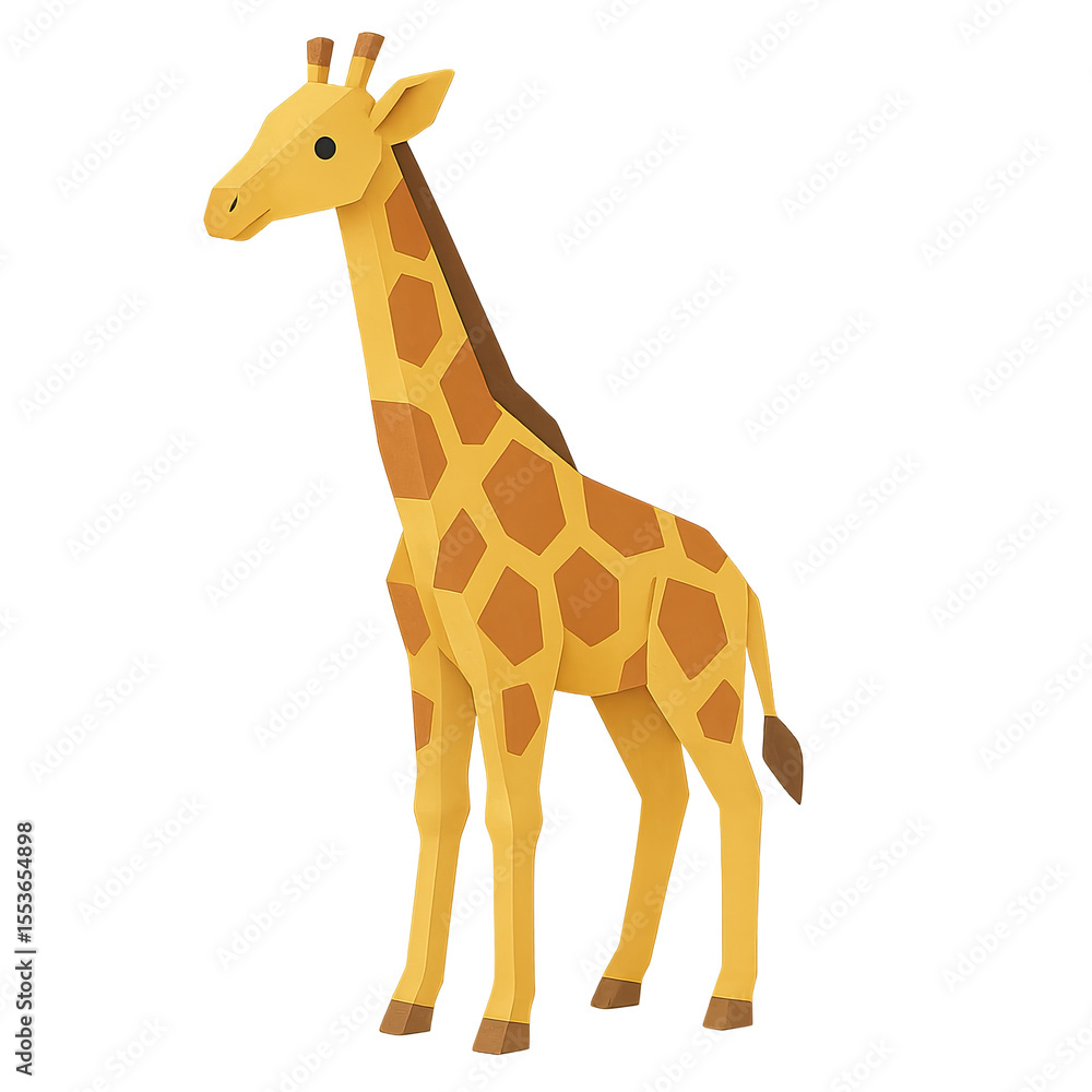 Paper Giraffe Animal Cartoon Illustration on Transparent Background
Paper Giraffe Animal Cartoon Illustration on Transparent Background