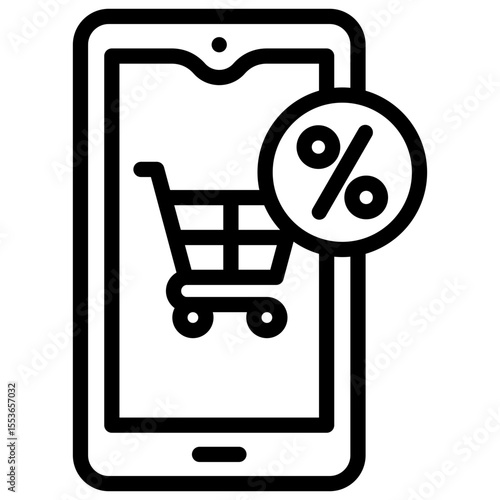 Mobile Shopping Icon
