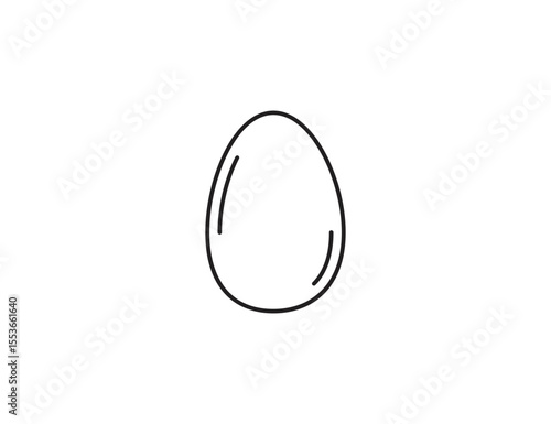 Egg, food icon. Vector illustration.