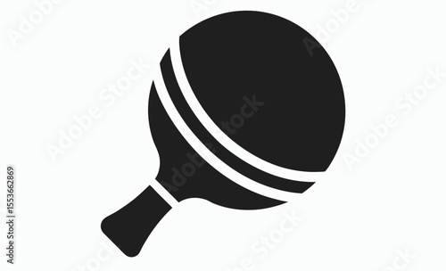 ping pong icon, table tennis symbol, paddle and ball vector,  mobile concept and web design, vector illustration 