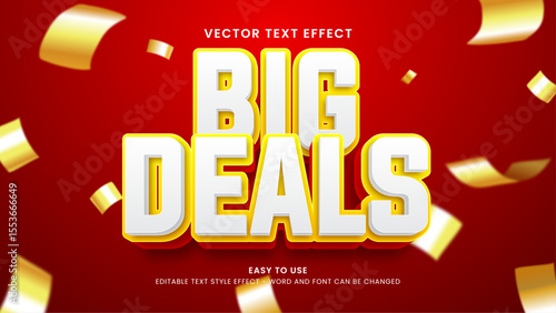 big deals editable text effect