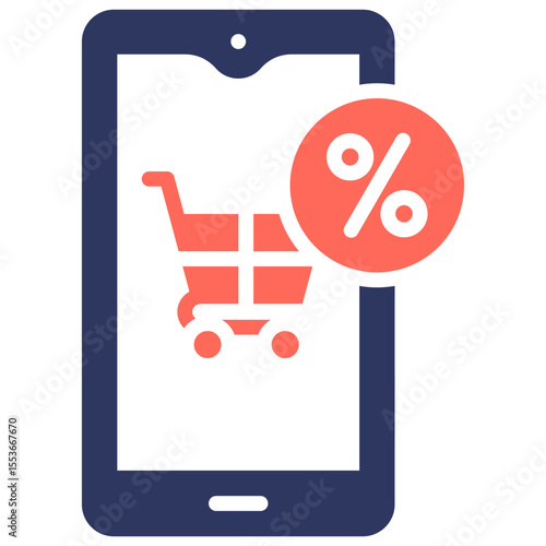 Mobile Shopping Icon