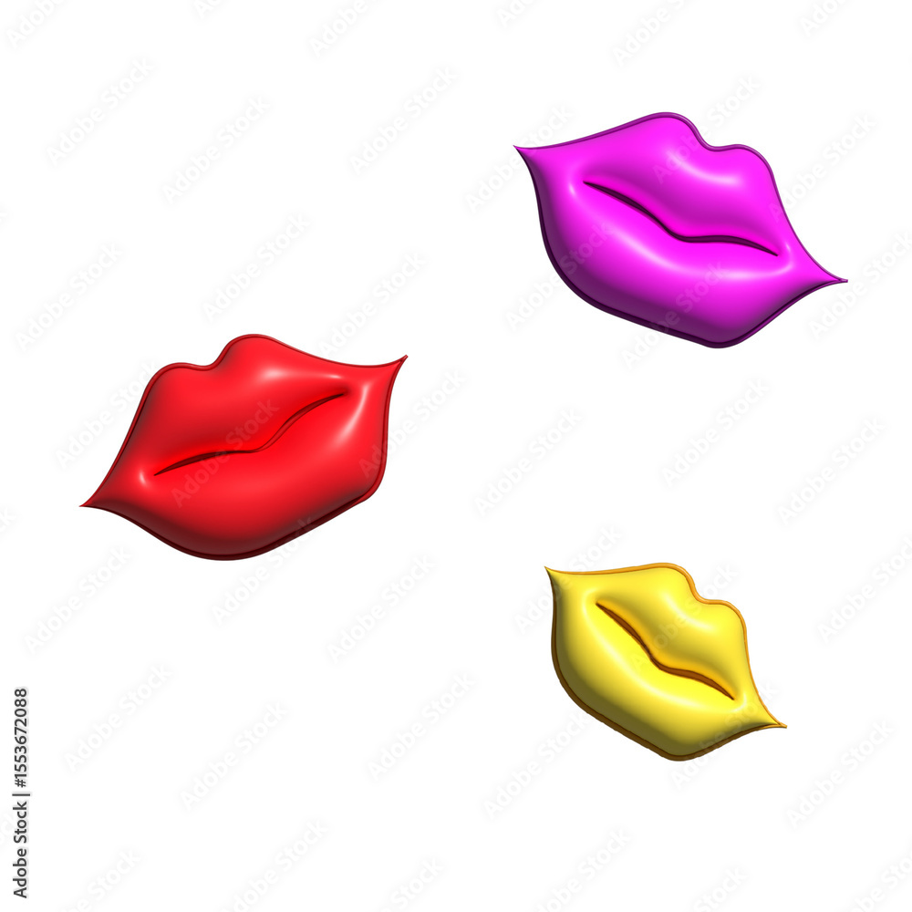 Fototapeta premium vector illustration of lips
