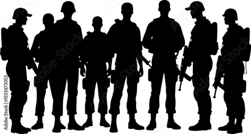 American Army  Soldiers Honoring a Fallen Comrade Vector Bundle