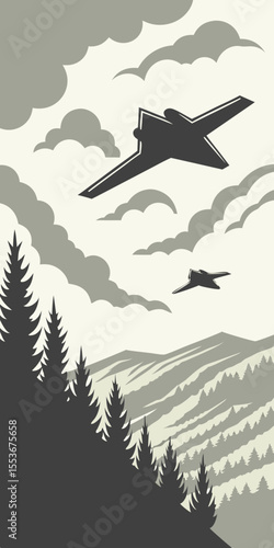 Stealth drones operate with low radar visibility, gathering intelligence deep within hostile territory.