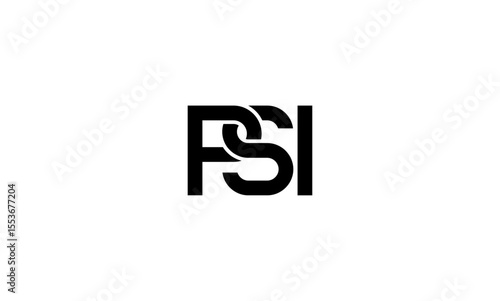 PSI initial letters, monogram logo