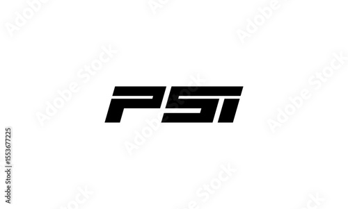 PSI initial letters, monogram logo