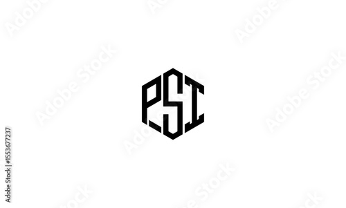 PSI initial letters, monogram logo