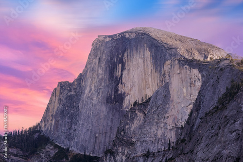 Beautiful view of Yosemite national park at sunset in California