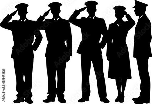 American Army  Soldiers Honoring a Fallen Comrade Vector Bundle