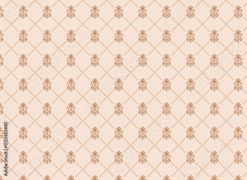 Damask seamless emboss pattern background. Vector classical luxury old damask ornament, royal victorian seamless texture for wallpapers,
 textile, wrapping. Vintage exquisite floral baroque template.