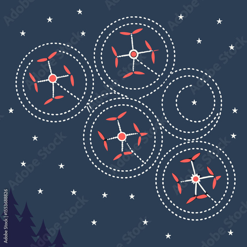 Watch hundreds of synchronized drones create breathtaking patterns, shapes, and animations in the air