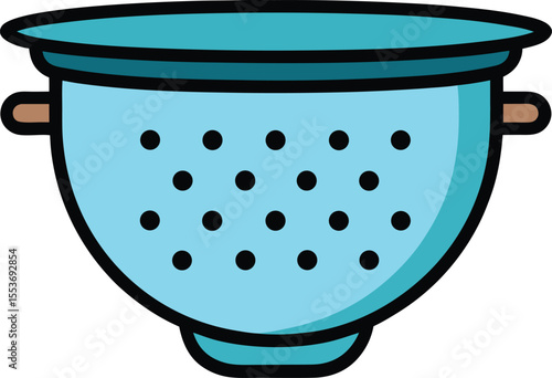colander icon clipart vector on transparent background

