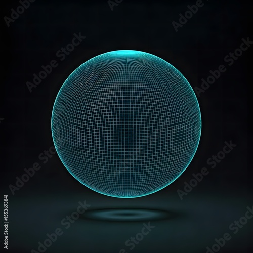  Design a floating 3D wireframe sphere.jpg