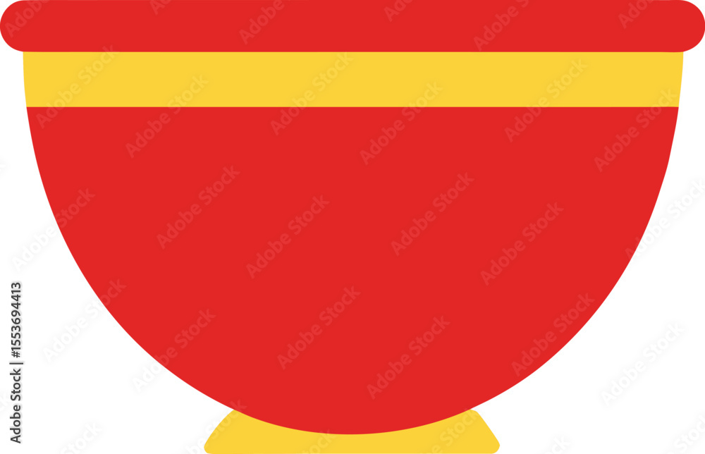 Obraz premium mixing bowl icon clipart vector on transparent background