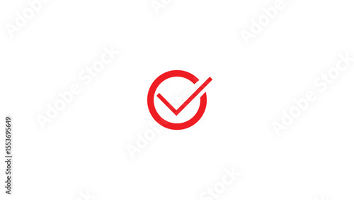 Checkmark Icon and Logo template, approve, certify, confirm, corroborate, endorse, justify, legalize, legitimize, substantiate, verify marker on white background.
