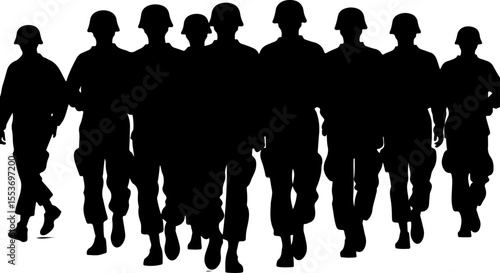 American Soldiers, military, army, advance,Vector Bundle